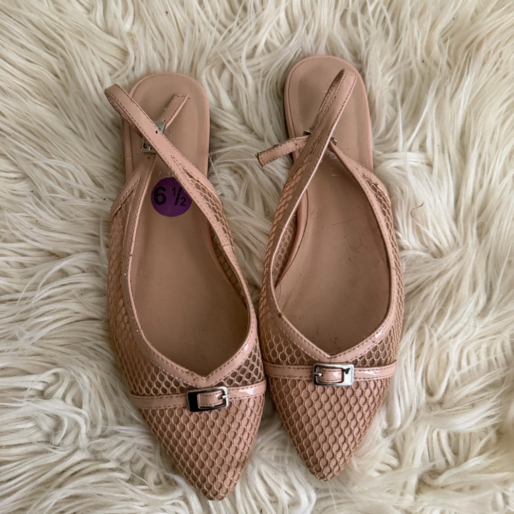 Madden Girl Elegant Pink Slingback Flats